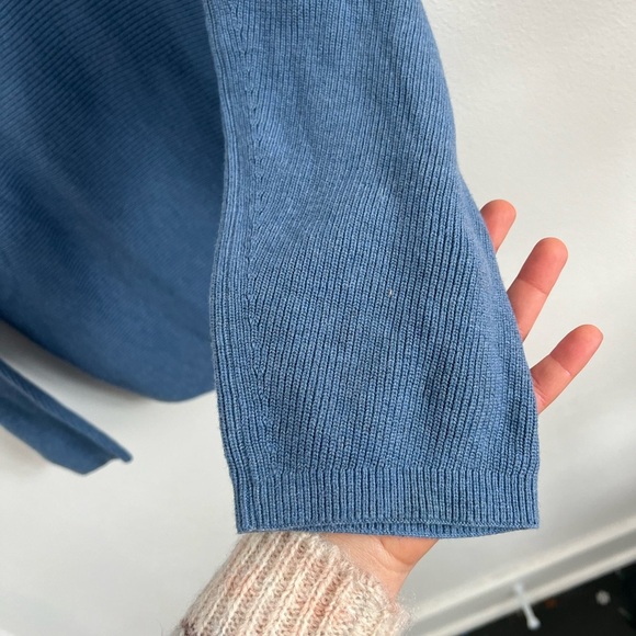 Lululemon Boxy Cotton-Blend Sweater in Blue, size M/L - Picture 5 of 8